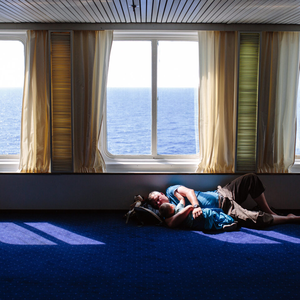 candid photo - travel photography - ferry